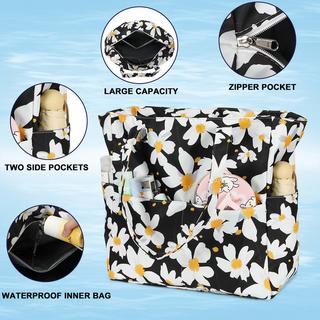 Only-bags.store Große Reißverschluss Wasserdichte Umhängetasche Shopper  