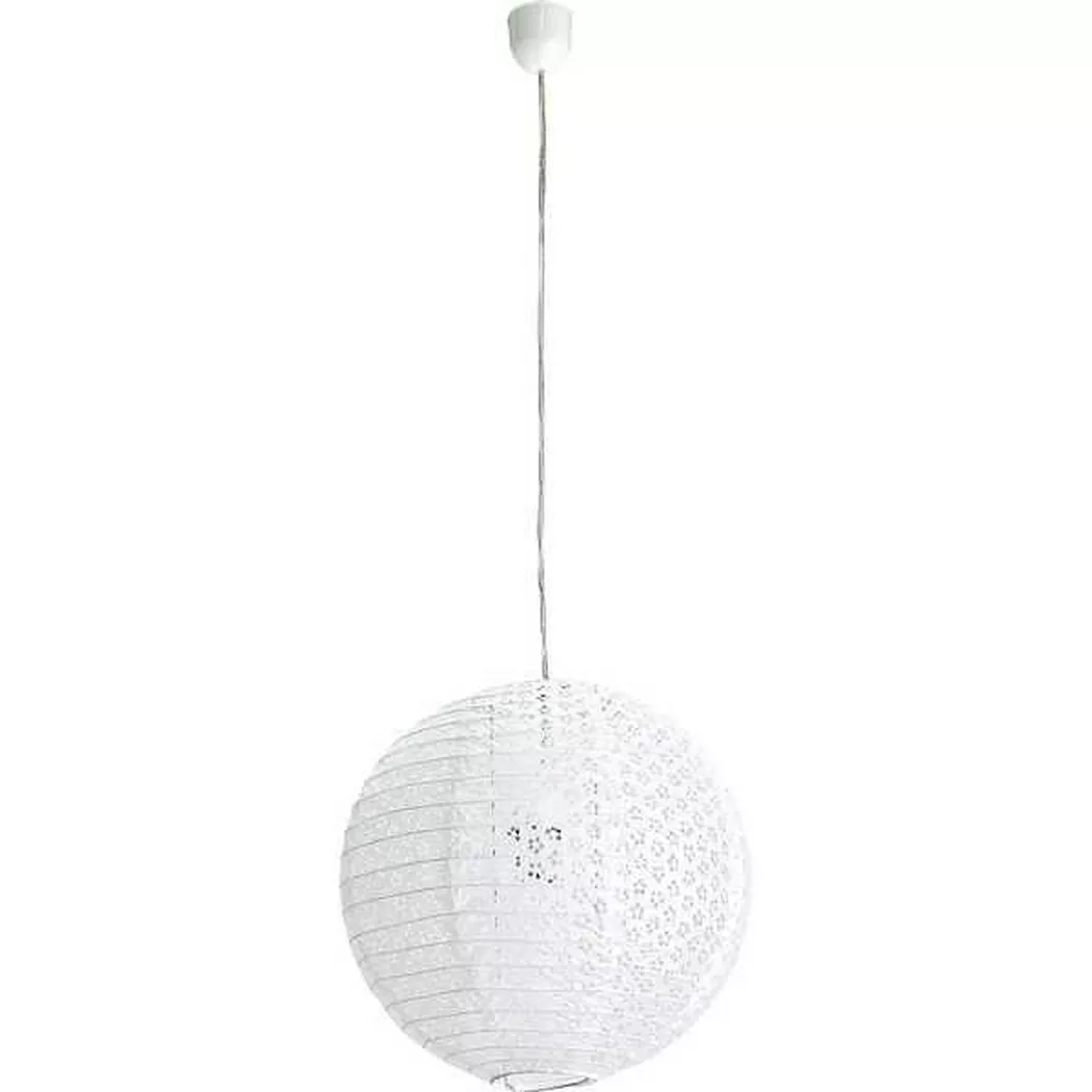 mutoni – Hängeleuchte Spring Weiss rund 40×40, One Size,