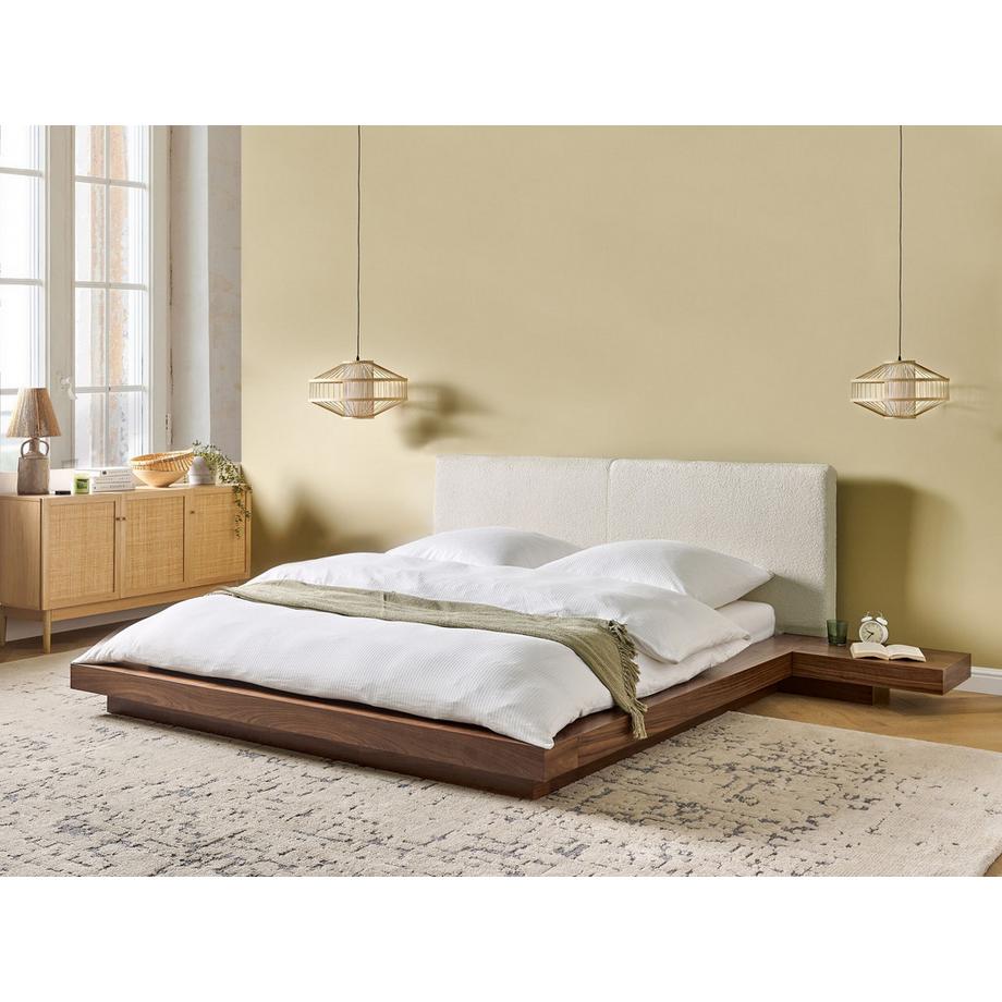 Beliani Lit avec sommier en MDF Scandinave ZEN  