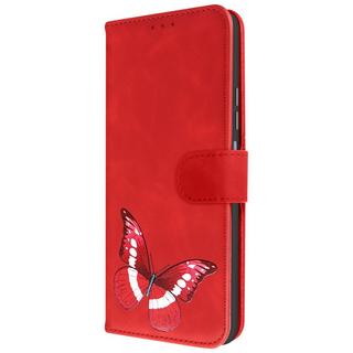 Avizar  Étui Papillon Xiaomi Redmi Note 12 Rouge 