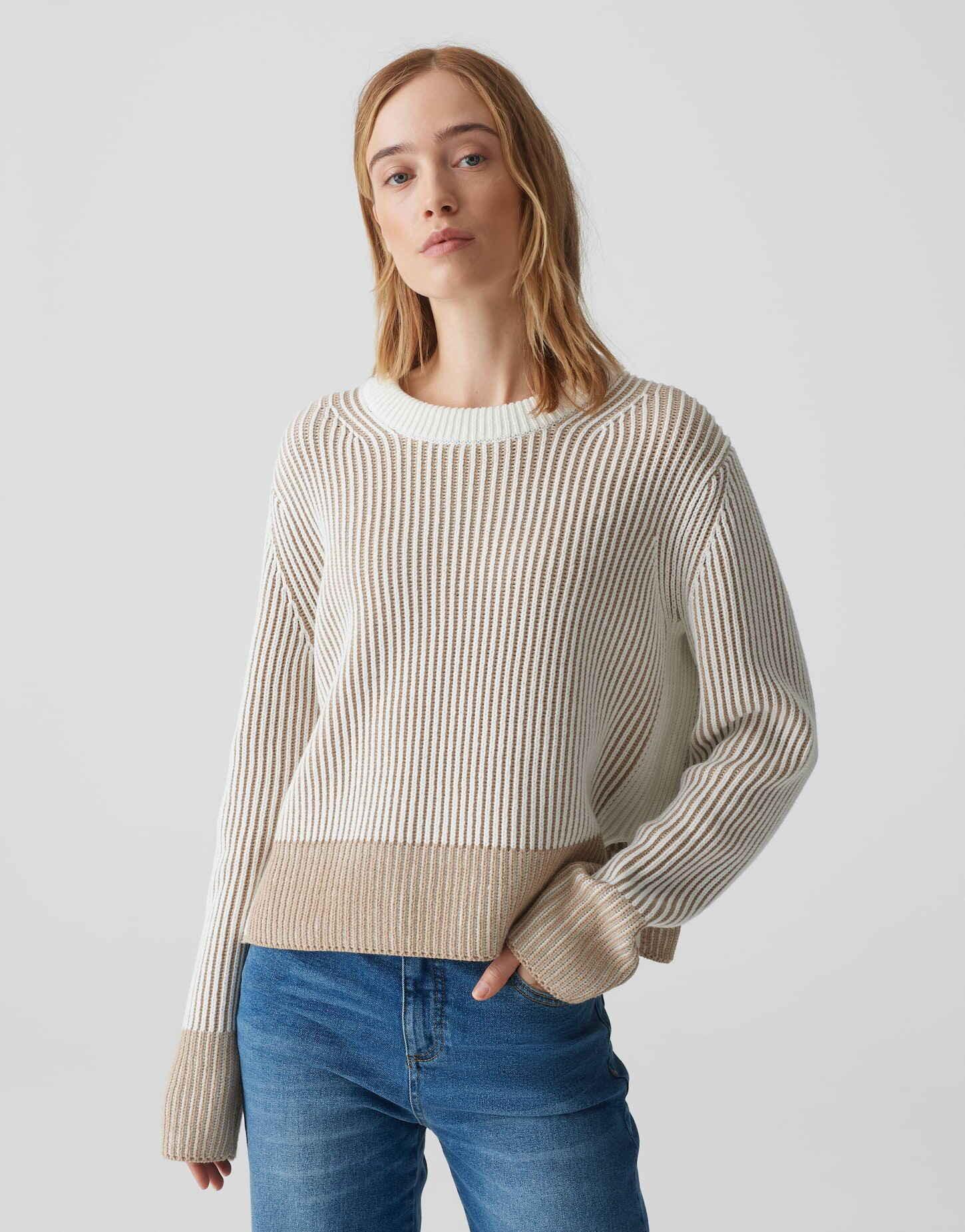 OPUS  Strickpullover Pagula gerader Schnitt 