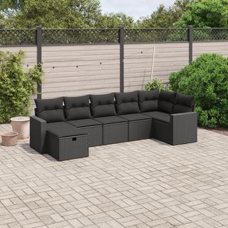 VidaXL set divano da giardino Polirattan  