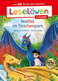 Leselöwen 1. Klasse - Notfall im Drachenpark Stütze & Vorbach; Loewe Erstlesebücher (Hrsg.); Loewe Erstes Selberlesen (Hrsg.); Daub, Leonie (Illustrationen) Gebundene Ausgabe 