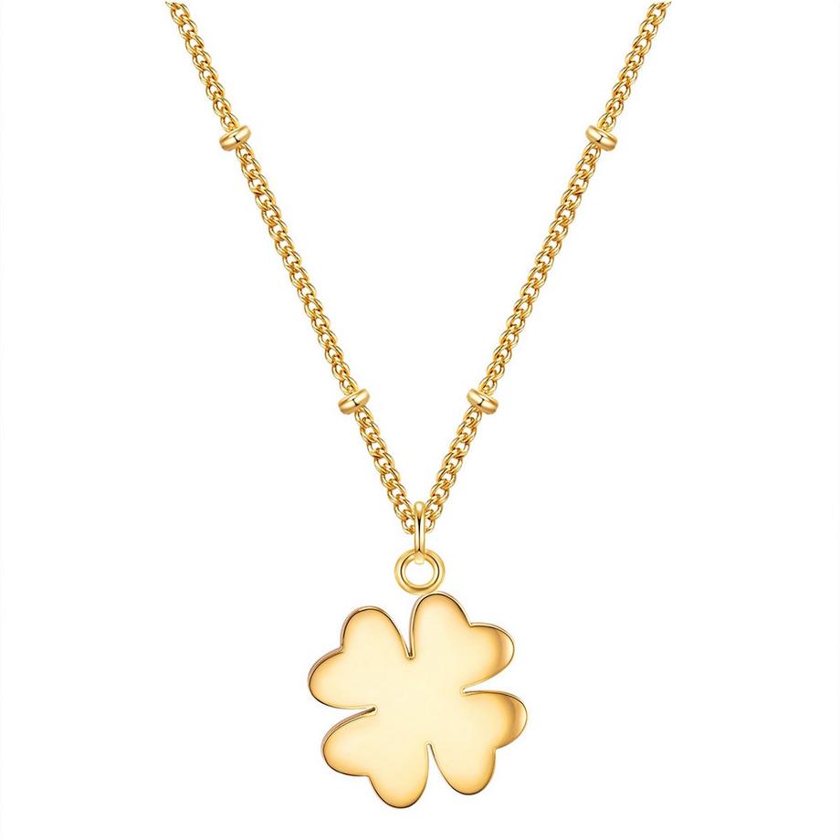 Kette mit Anhänger Edelstahl gelbgold