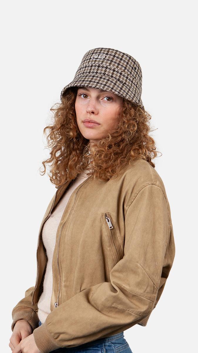 Barts Raichel Chapeau Bob Pied-de-poule  