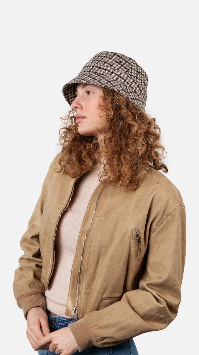 Barts Raichel Chapeau Bob Pied-de-poule  