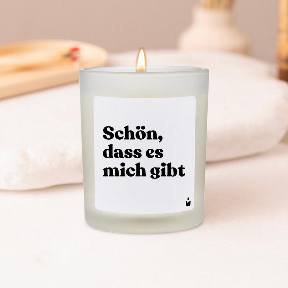 CandleHand Duftkerze Flowery Schön, dass es mich gibt  