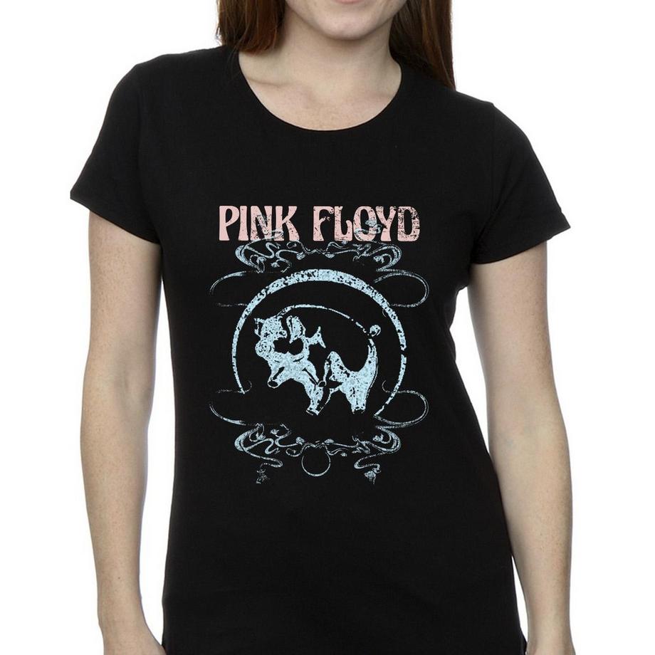 Pink Floyd Pink Floyd Pig Print Regular Fit T-Shirt  