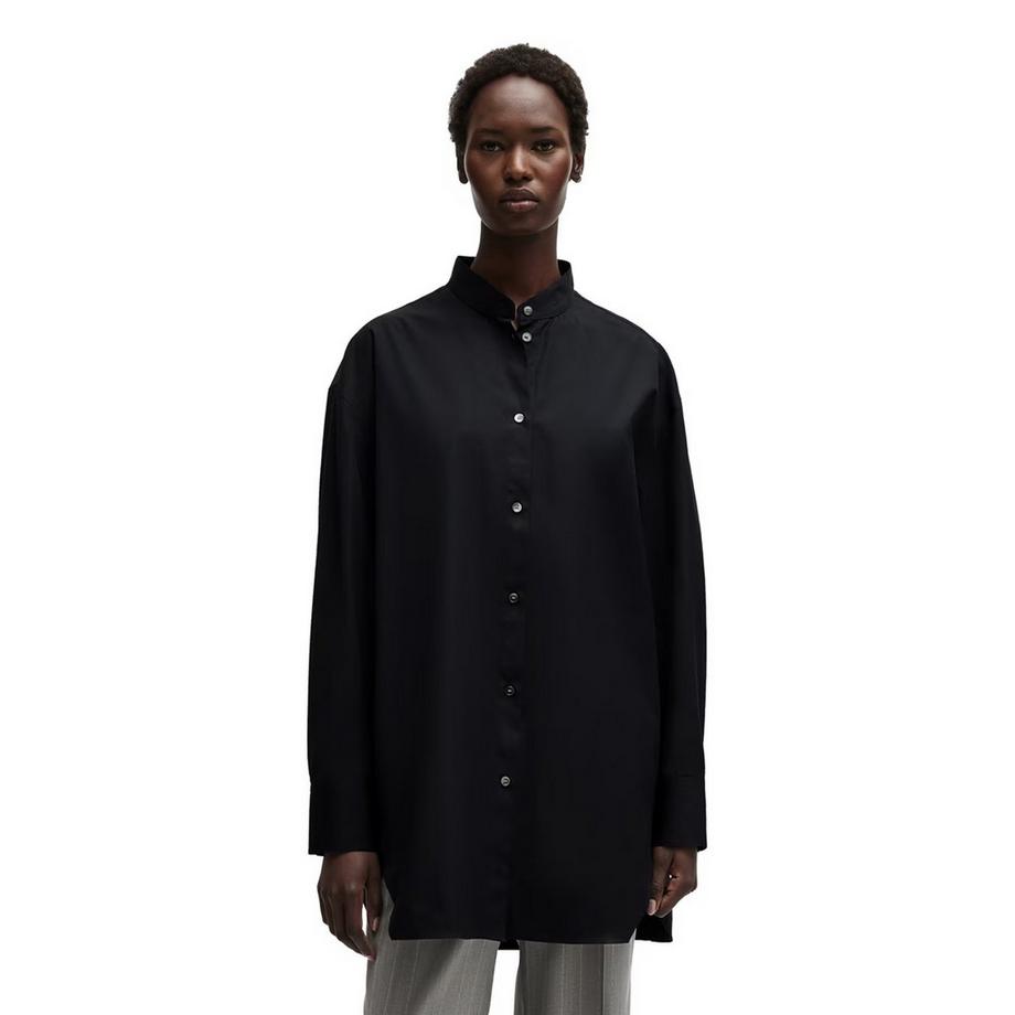 BOSS  Camicia Oversize Collare A Fascia Manica Lunga 