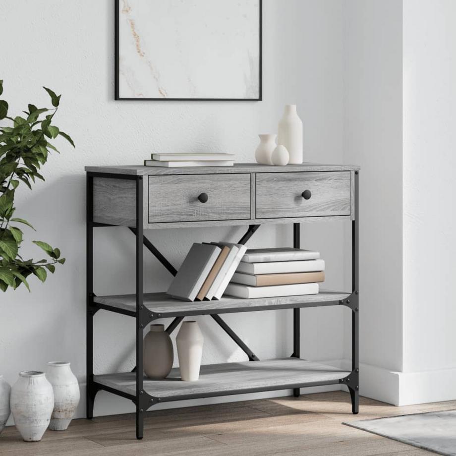 VidaXL Table console bois d'ingénierie  