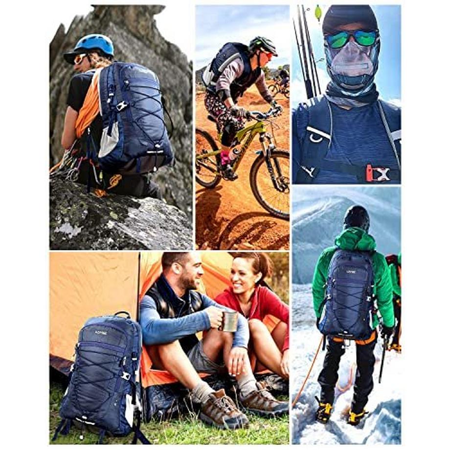 Only-bags.store Sac à dos 45L étanche randonnée trekking voyage extérieur  