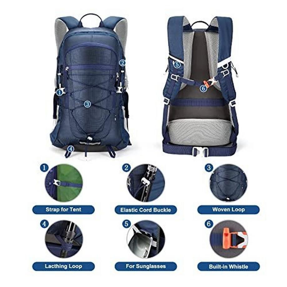 Only-bags.store Sac à dos 45L étanche randonnée trekking voyage extérieur  