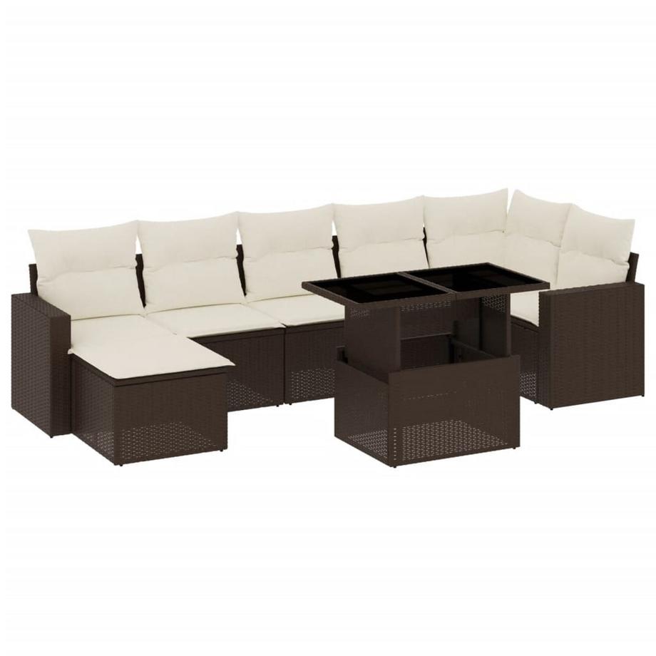 set divano da giardino Polirattan