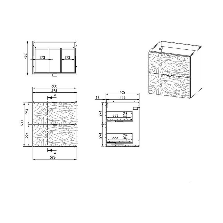 Vente-unique Mobile sotto lavabo  RINAREL  
