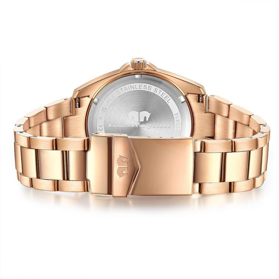 Rhodenwald & Söhne  Femme Montre à quartz Majestia Acier inoxydable Or rose 