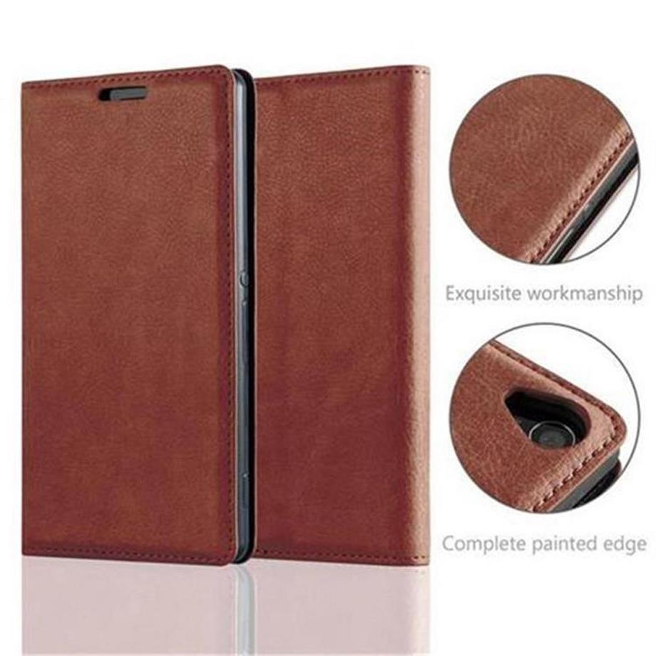 Cadorabo  Housse compatible avec Sony Xperia Z3 - Coque de protection avec fermeture magnétique, fonction de support et compartiment pour carte 
