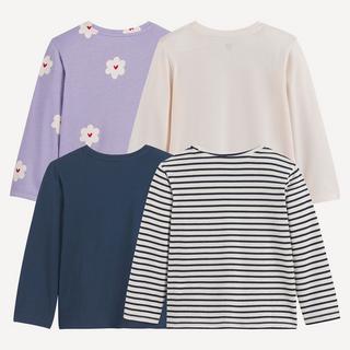 La Redoute Collections  4er-Pack Langarm-Shirts mit Rundhals 