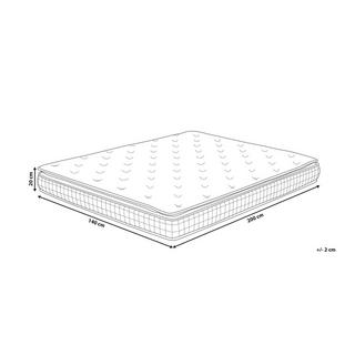 Beliani Memory-Schaummatratze aus PU-Schaum CHARM  