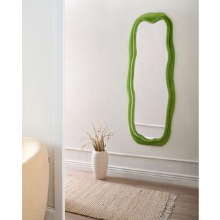 Beliani Wandspiegel aus Samtstoff Modern BEAUNE  