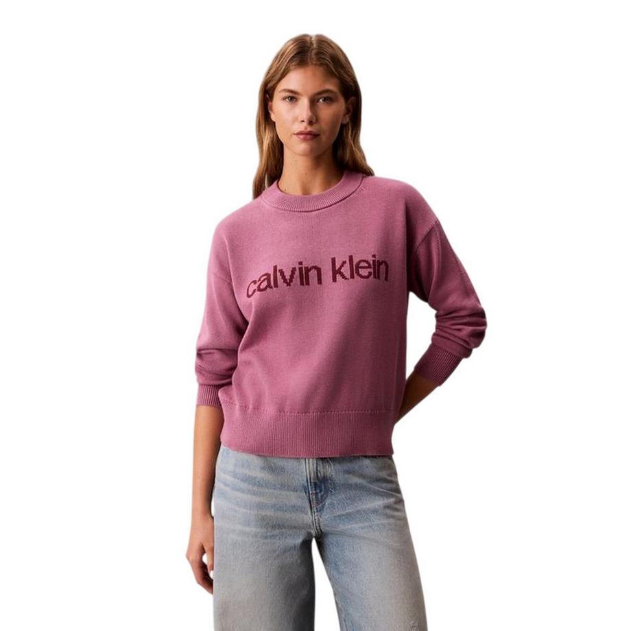 Top In Maglione Regolare A Costine Girocollo Manica Lunga