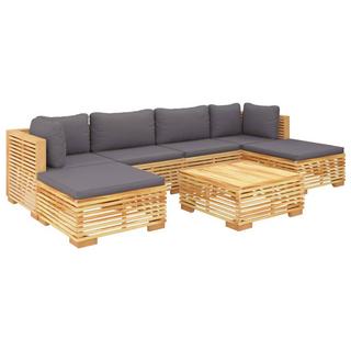 VidaXL set divani da giardino Teak riciclato  