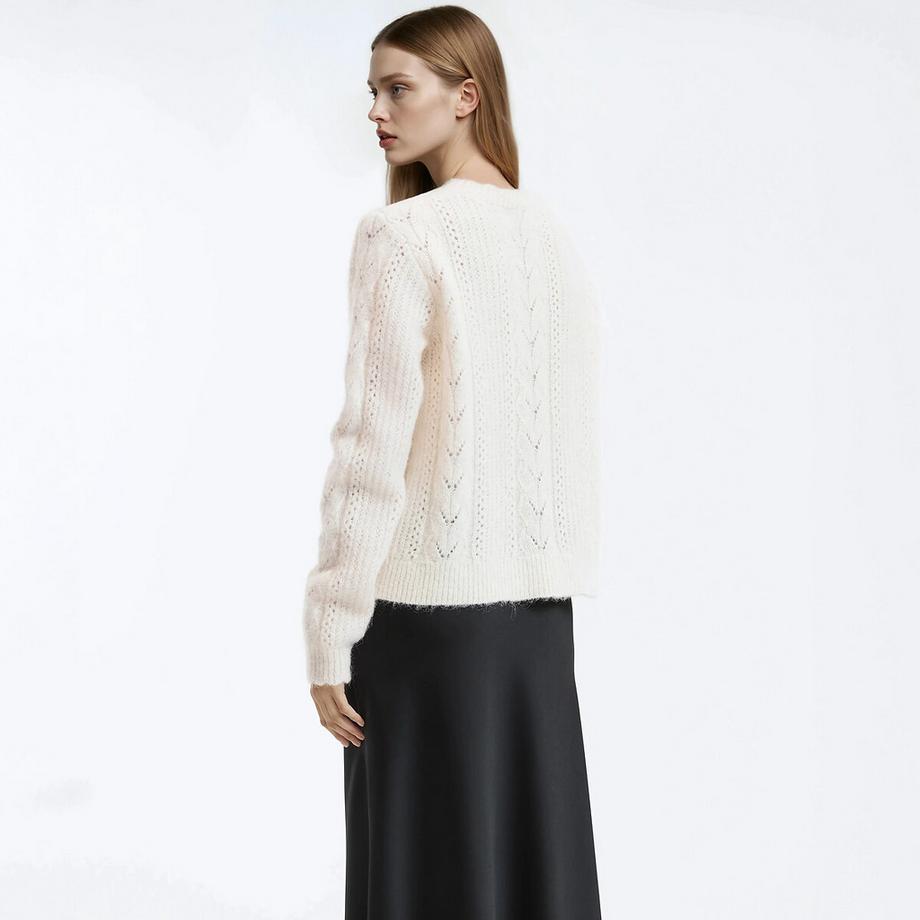 La Redoute Collections Pull en maille ajourée  