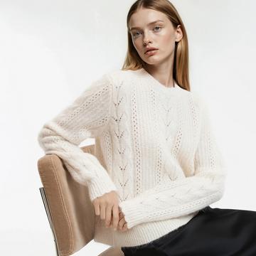 Pull en maille ajourée