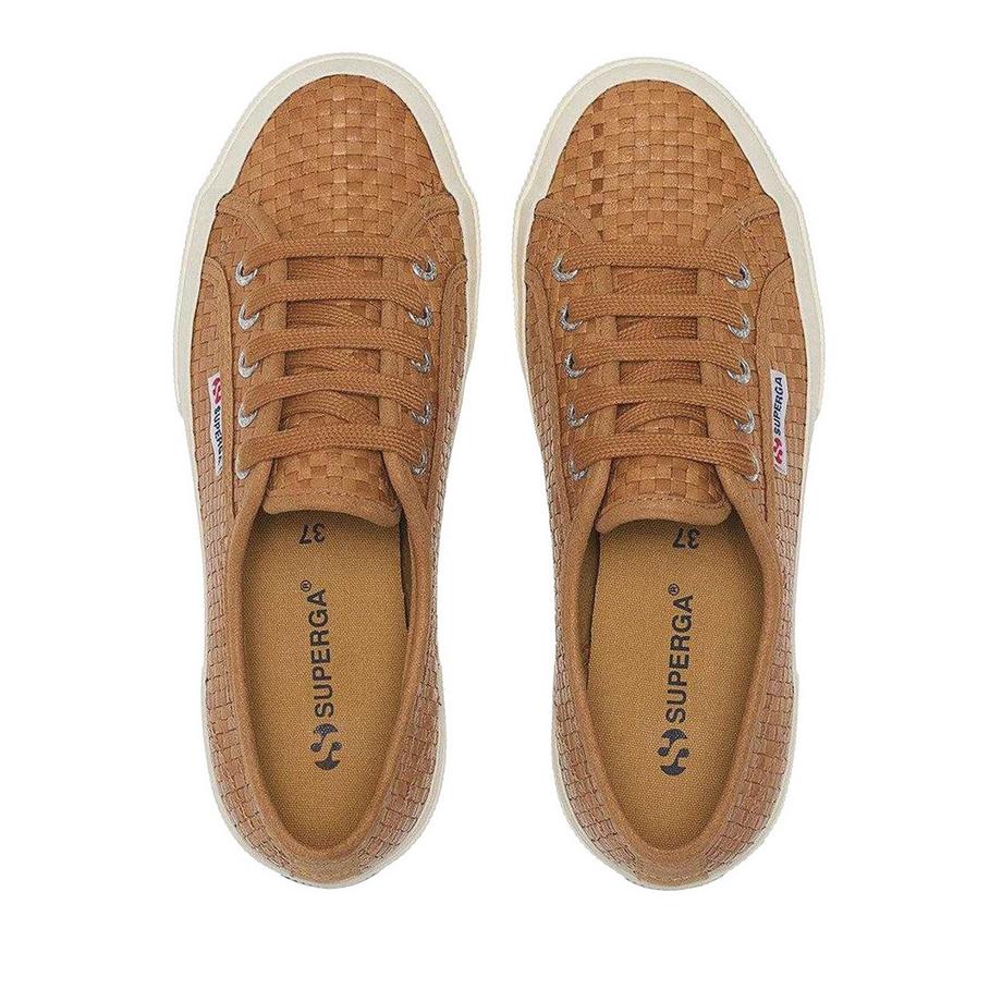 SUPERGA 2750 Gewebter Stoff Leder Sneaker  