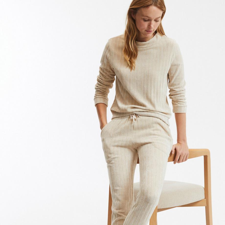 SO'HOME Pyjama Uni en Velours Côtelé  