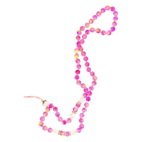 Avizar  Perlen Schmuck Handykette 80cm Rosa 