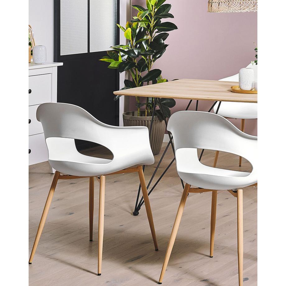 Beliani Set di 2 sedie da pranzo en Materiale sintetico Moderno UTICA  