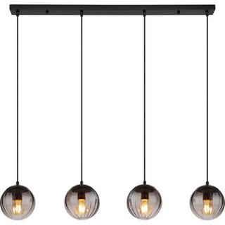 mutoni light Suspension Dallerta métal noir mat 4xE27  