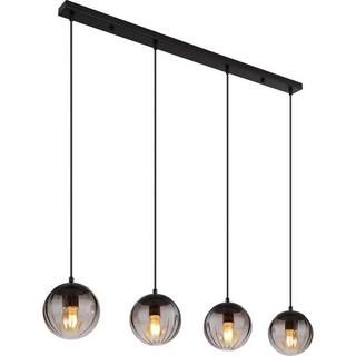 mutoni light Suspension Dallerta métal noir mat 4xE27  