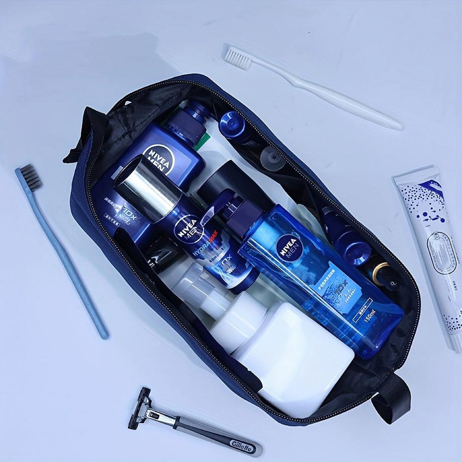 Only-bags.store  Große Kapazität Reise-Toilettenbeutel mit mehreren Fächern, für Geschäftsreise und Geschenk, tragbare Make-up-Organizer 
