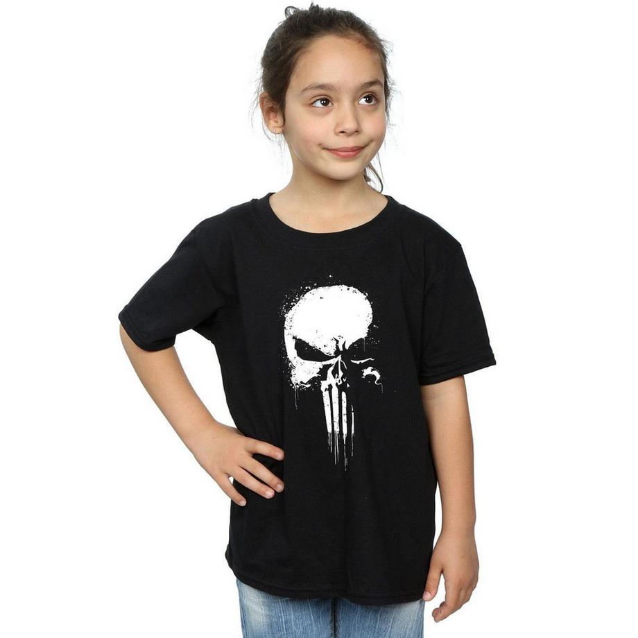 MARVEL  The Punisher Spray Skull TShirt 
