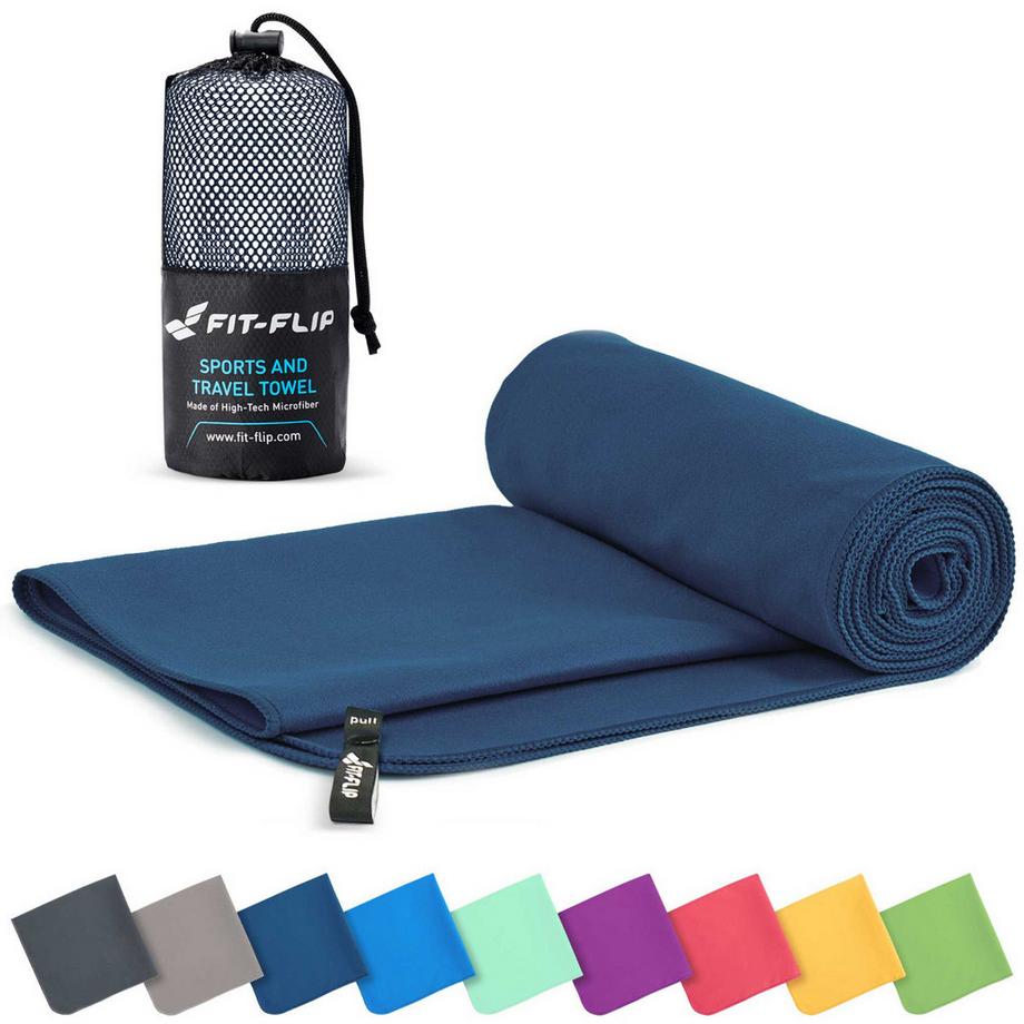 Serviette à séchage rapide avec poche