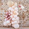 Ginger Ray  Kit Guirlande de Ballons  Blanc, Pêche, Rose Gold & Pampas 
