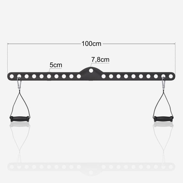 Gorilla Sports  Multihook Bar mit 2 Einzelhandgriffen 