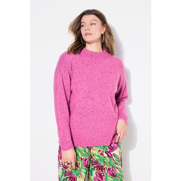 Pullover, oversized, Melangestrick