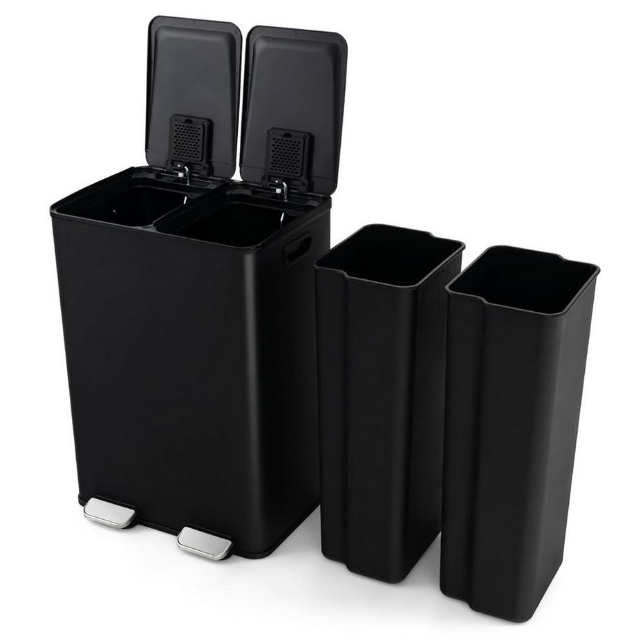 Northix Poubelle à double compartiment  