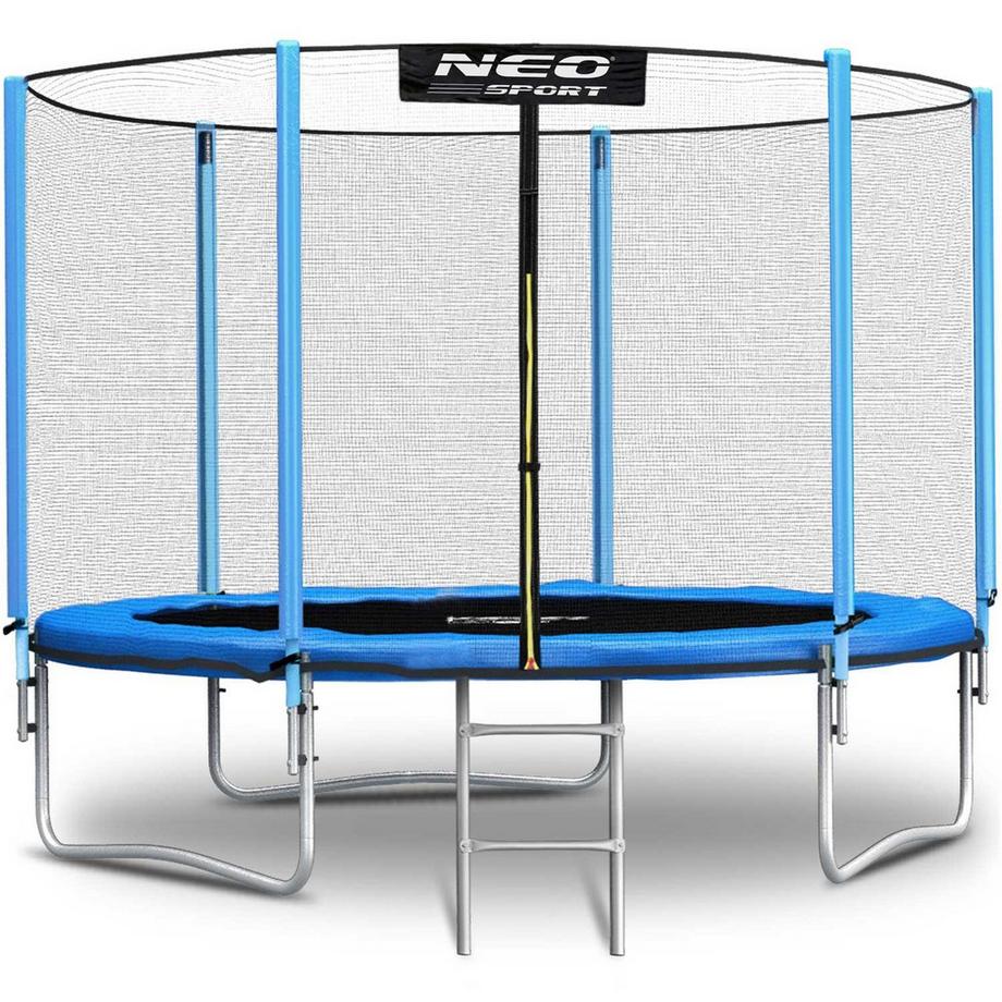 B2X  Gartentrampolin 10 Fuß/312 cm mit äußerem Sicherheitsnetz und Leiter von Neo-Sport 