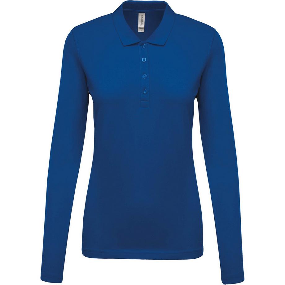 Kariban Damen Langarm Piqué Polo Shirt  