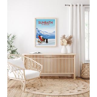 La-Jonx Sunbath in the Alps - Poster  