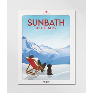 La-Jonx Sunbath in the Alps - Poster  
