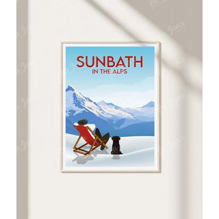 La-Jonx Sunbath in the Alps - Poster  