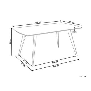 Beliani Esstisch aus MDF-Platte Modern MOSSLE  