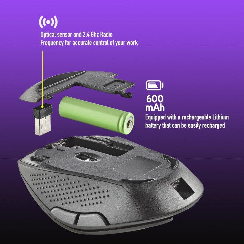 NGS  Kabellose Maus  Evo Rust 