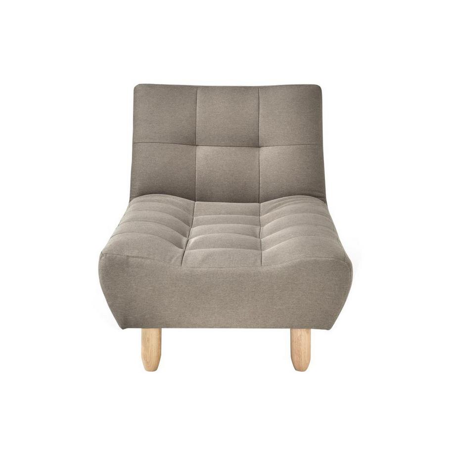 Vente-unique Recamiere ausklappbar - Stoff - Taupe - ESTEBAN  