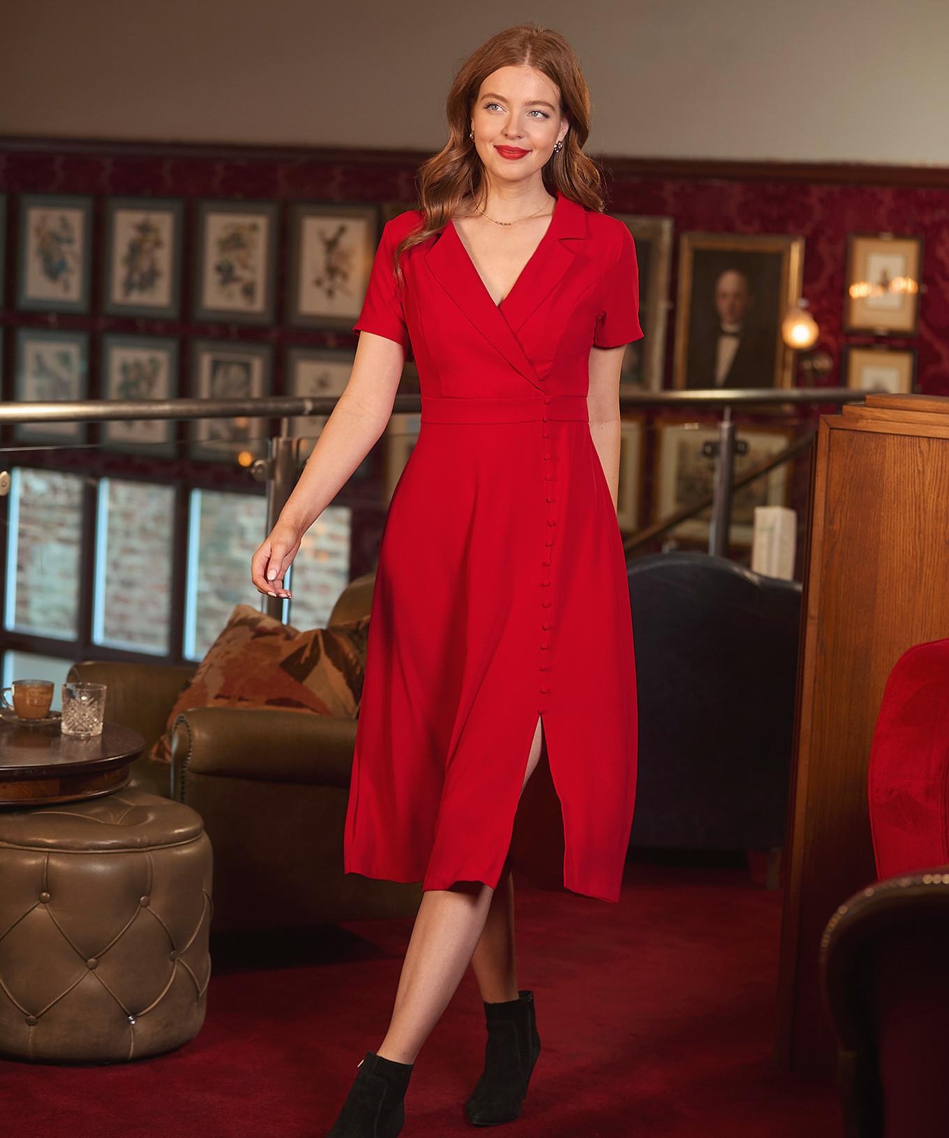 Joe Browns  Kragen Vintage Midi Kleid 