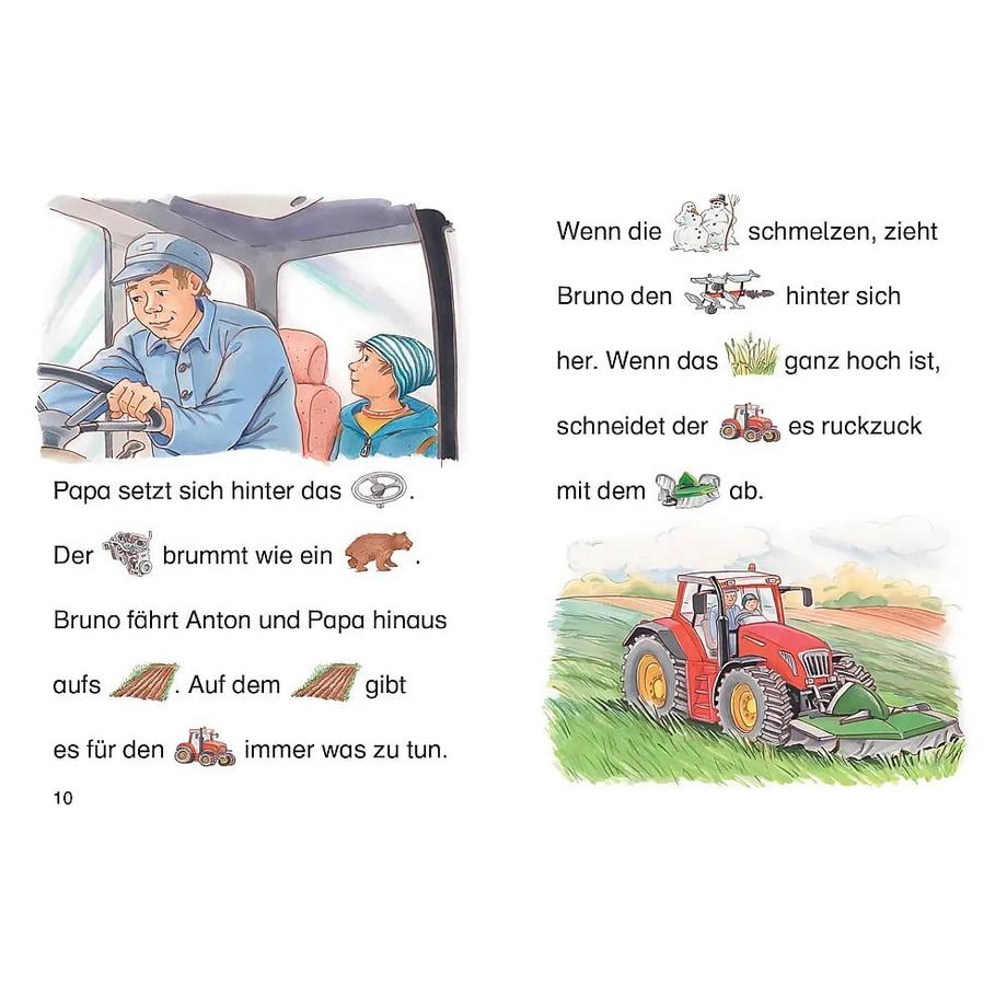 Bildermaus Achtung, Traktor im Einsatz! X Gebundene Ausgabe 